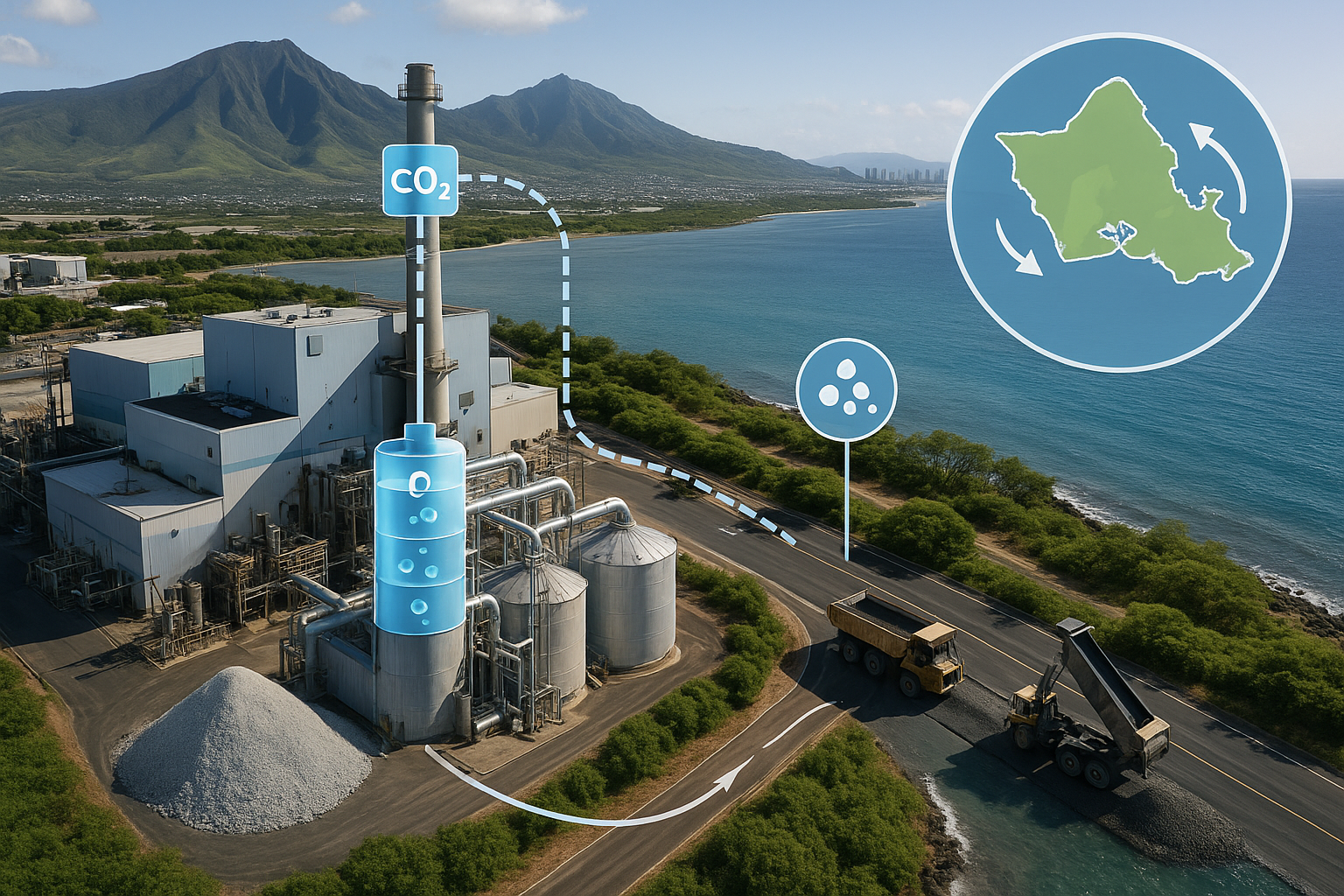 Circular Carbon Island — Hawaii visual