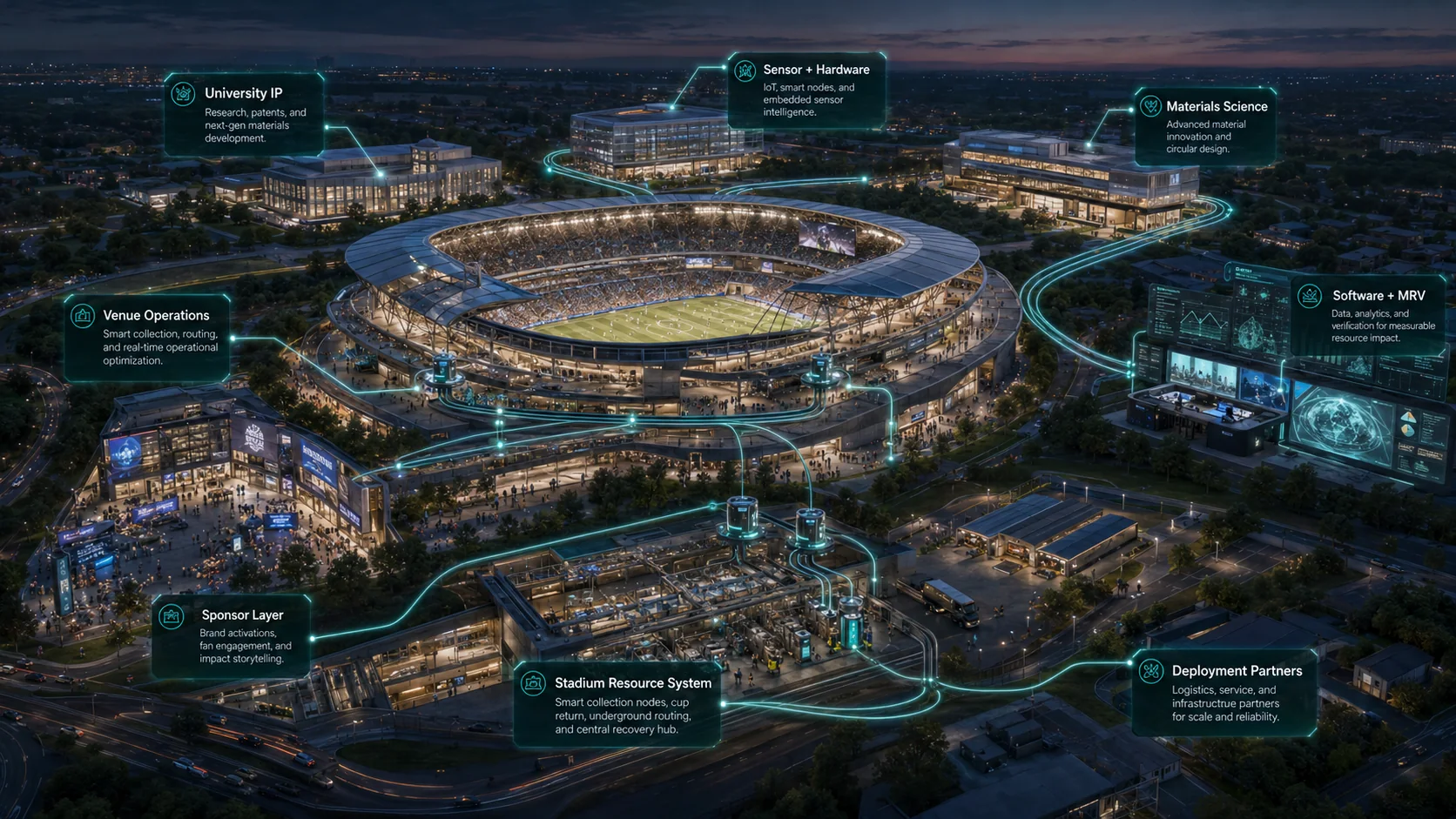 Physical environment mapped as a system of technology and deployment opportunities